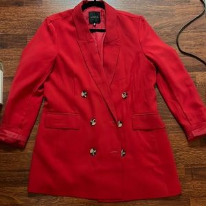 Dynamite - Red Blazer with Turtoise Buttons